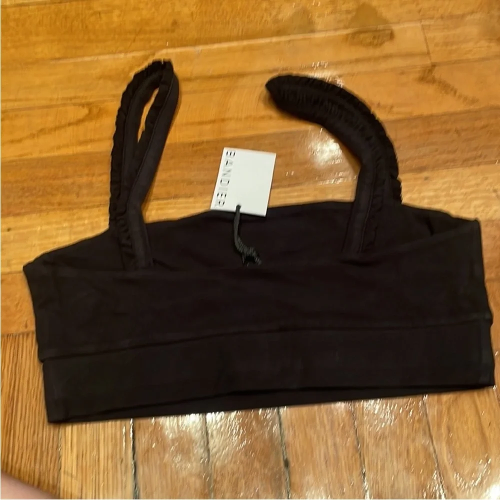 Bandier & Sincerely Jules✨. The Rue Ruffle Bra in Black - Picture 8 of 8